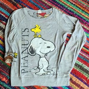 Reversible light crew neck sweatshirt